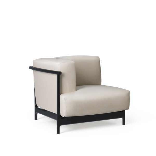 Угловой завершающий модуль деревянный подлокотник Hans CAW L/R